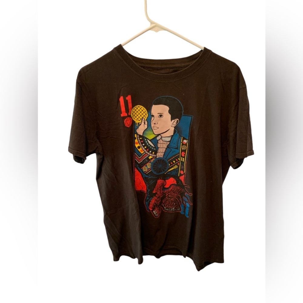 Stranger Things Eleven 11 Brown Large Men’s T-shirt